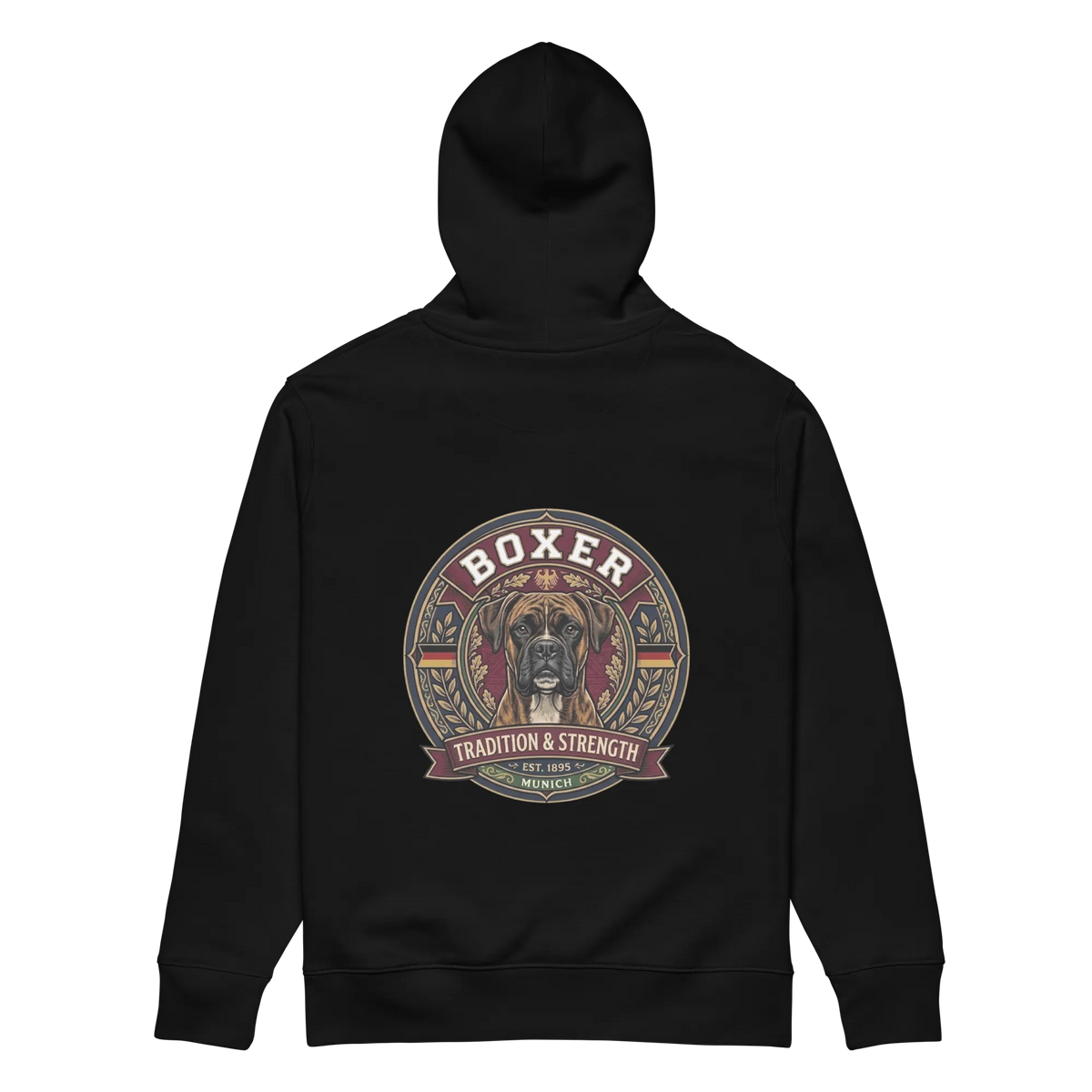 Boxer gestromt - Hoodie aus Bio Baumwolle