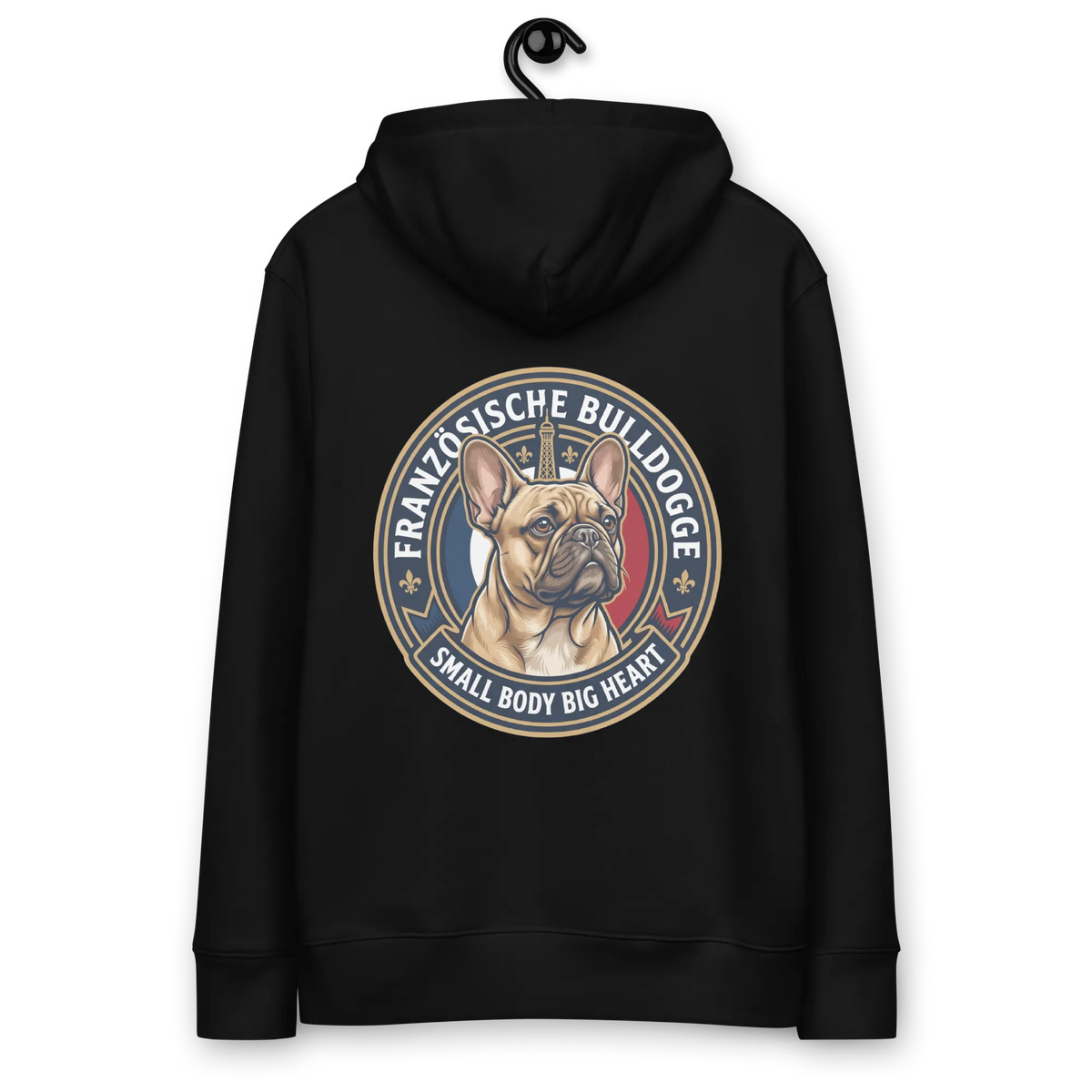Französische Bulldogge - Hoodie aus Bio Baumwolle