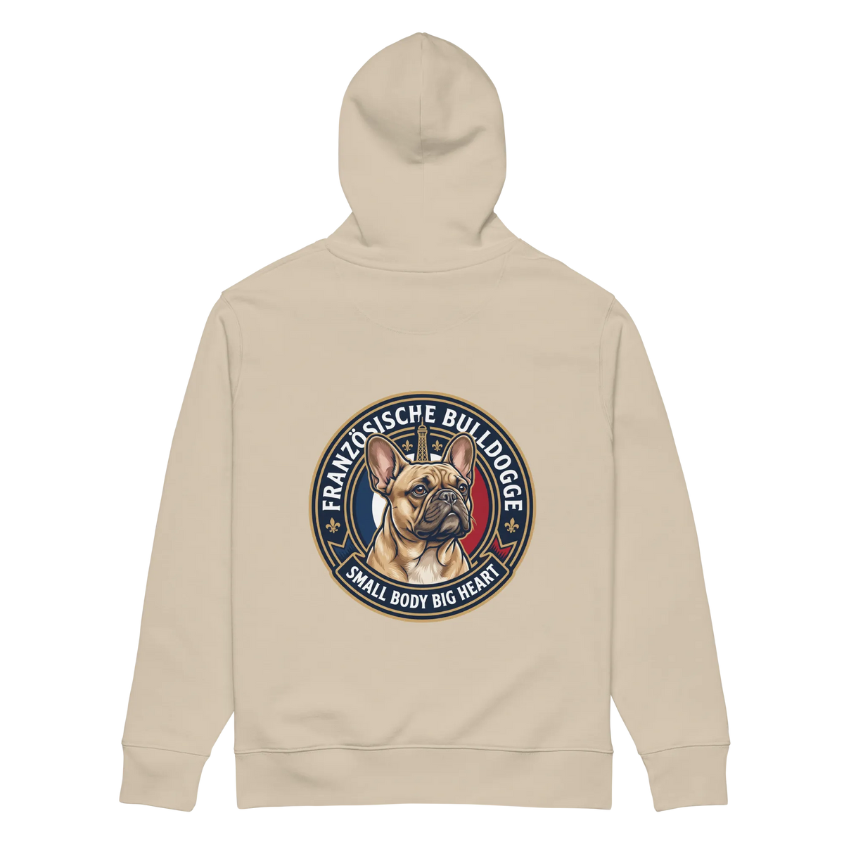 Französische Bulldogge - Hoodie aus Bio Baumwolle