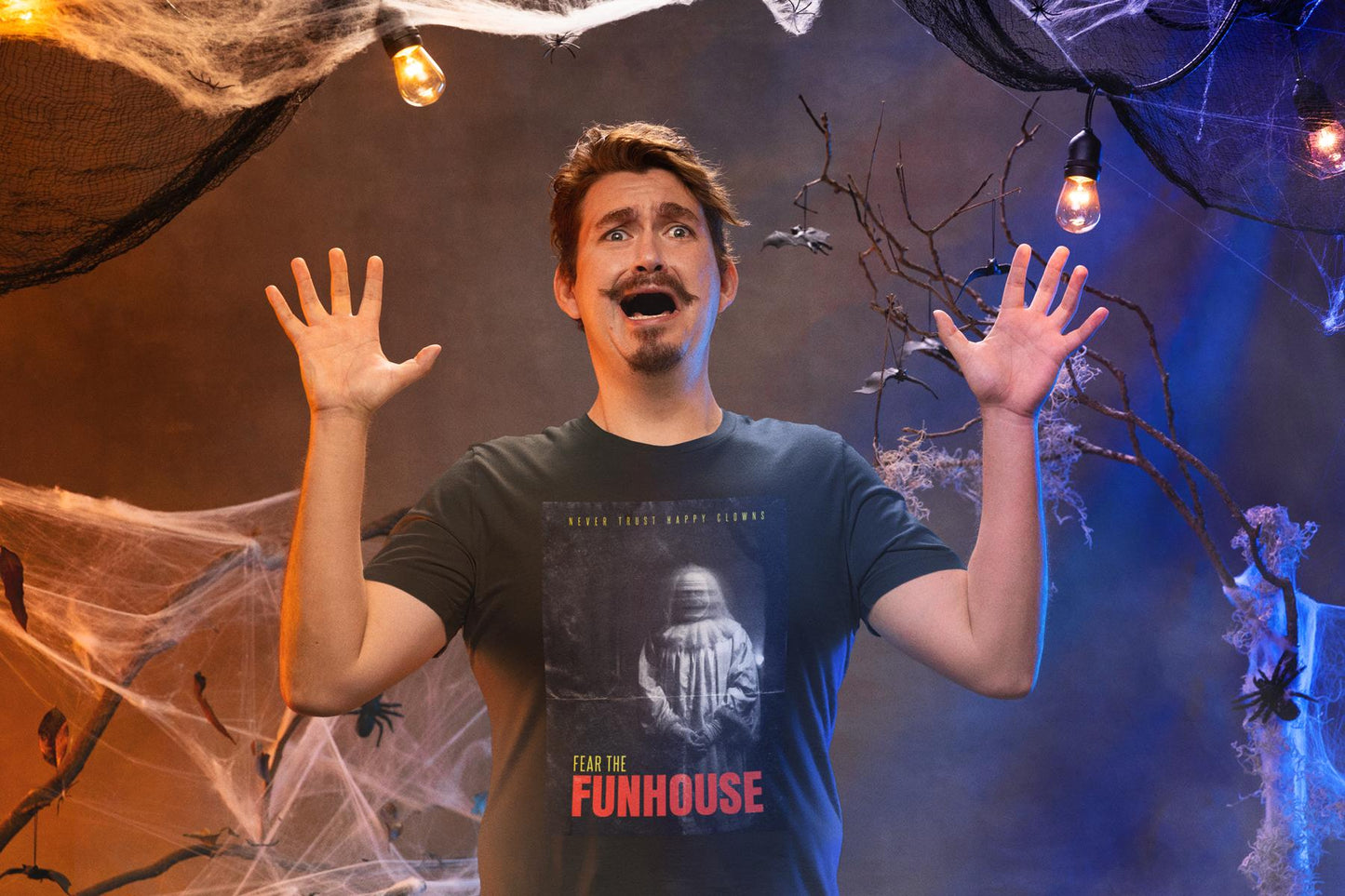 🎪 Fear the Funhouse Clown – Bio T-Shirt für Horror-Fans