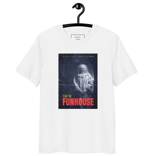 🎪 Fear the Funhouse Clown – Bio T-Shirt für Horror-Fans
