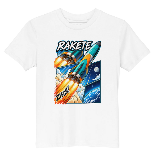 Rakete - Kinder T-Shirt aus Bio Baumwolle