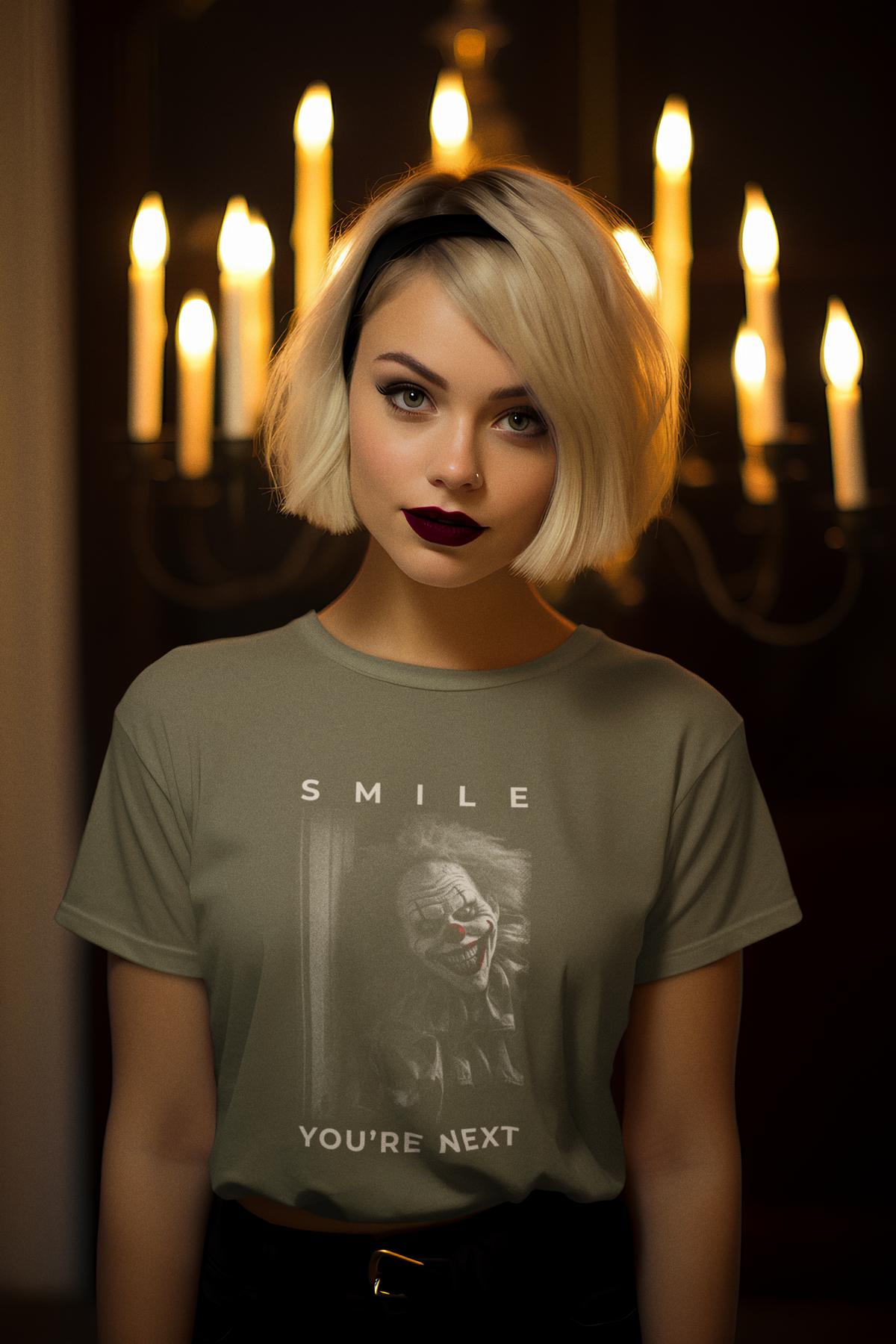 🔪 Fear the Scary Clown – Bio Baumwoll Shirt mit Gruselfaktor
