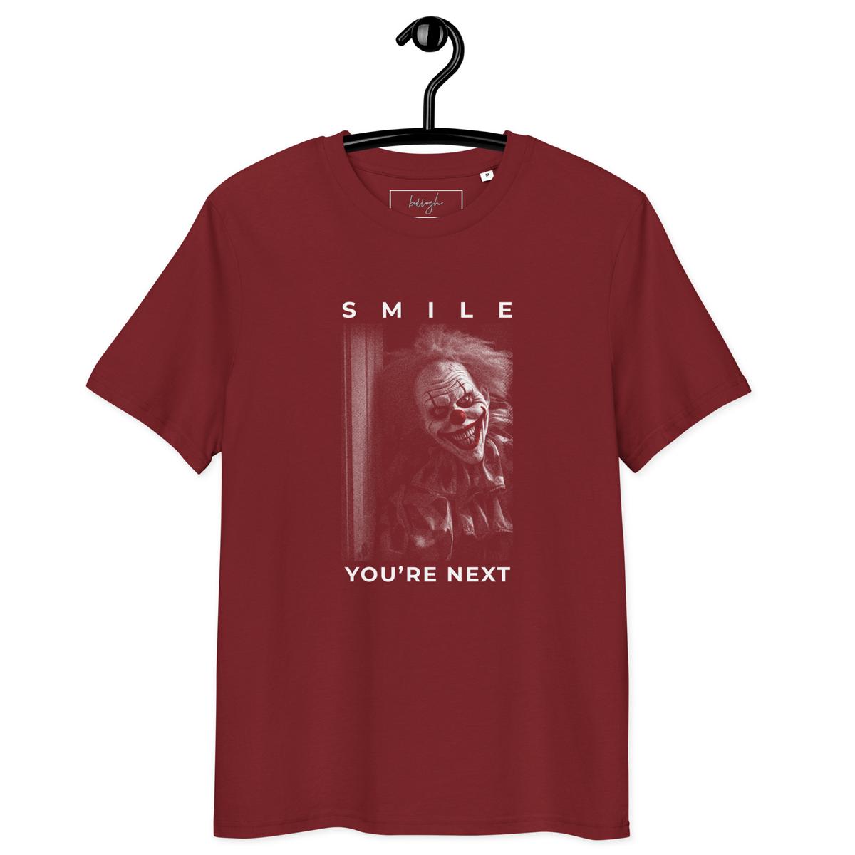 🔪 Fear the Scary Clown – Bio Baumwoll Shirt mit Gruselfaktor