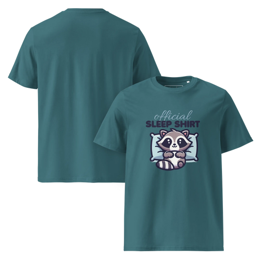 Offizielles Schlafshirt Waschbär – Bio-Baumwolle für Langschläfer