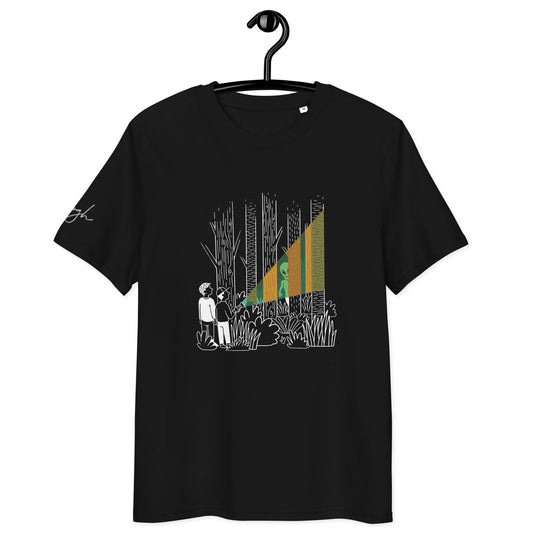 Alien im Wald Bio T-Shirt – Nachhaltige Mode mit einzigartigem Design - bullogh#