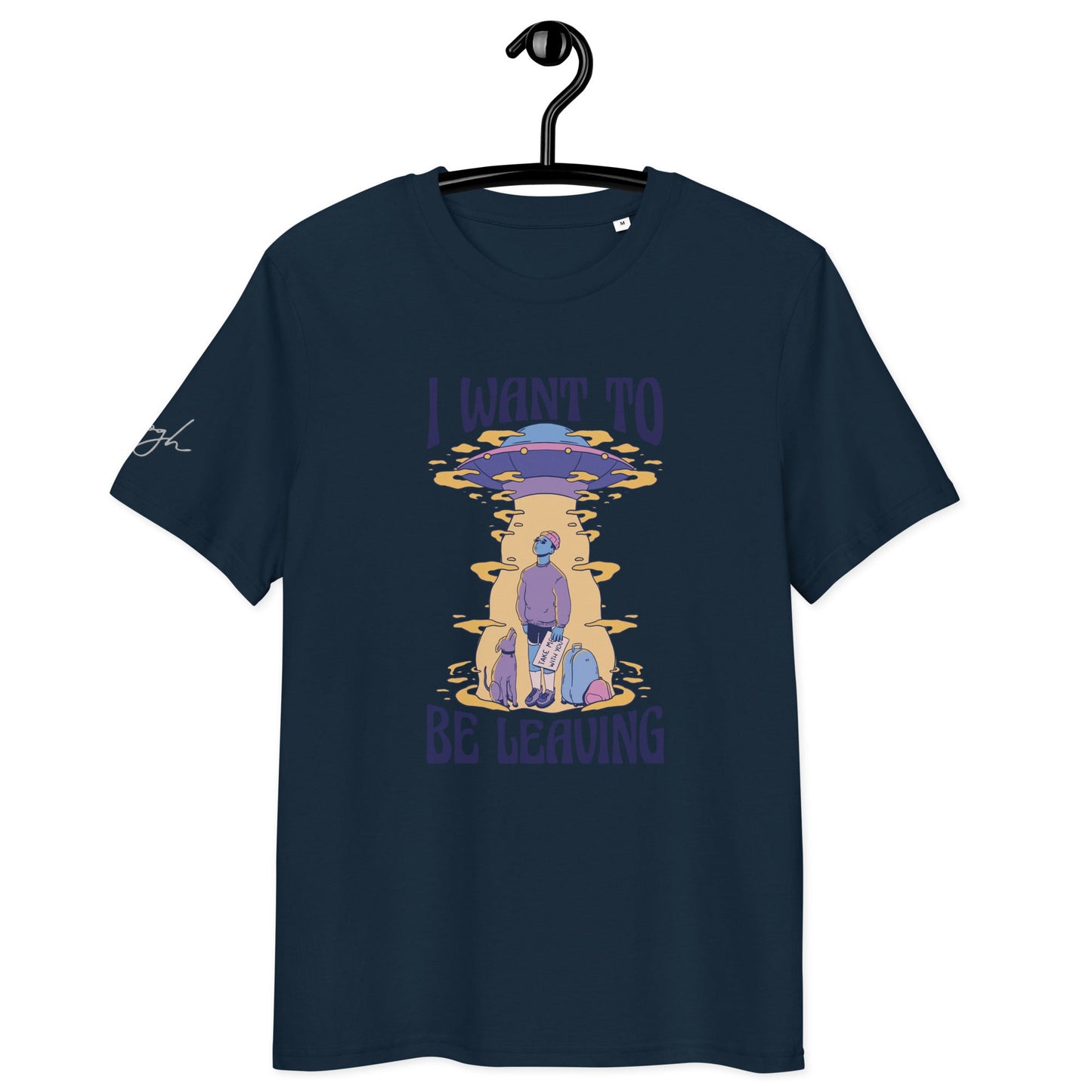 Alien und UFO Bio Baumwoll T-Shirt – E - Girl und E - Boy Style - bullogh#