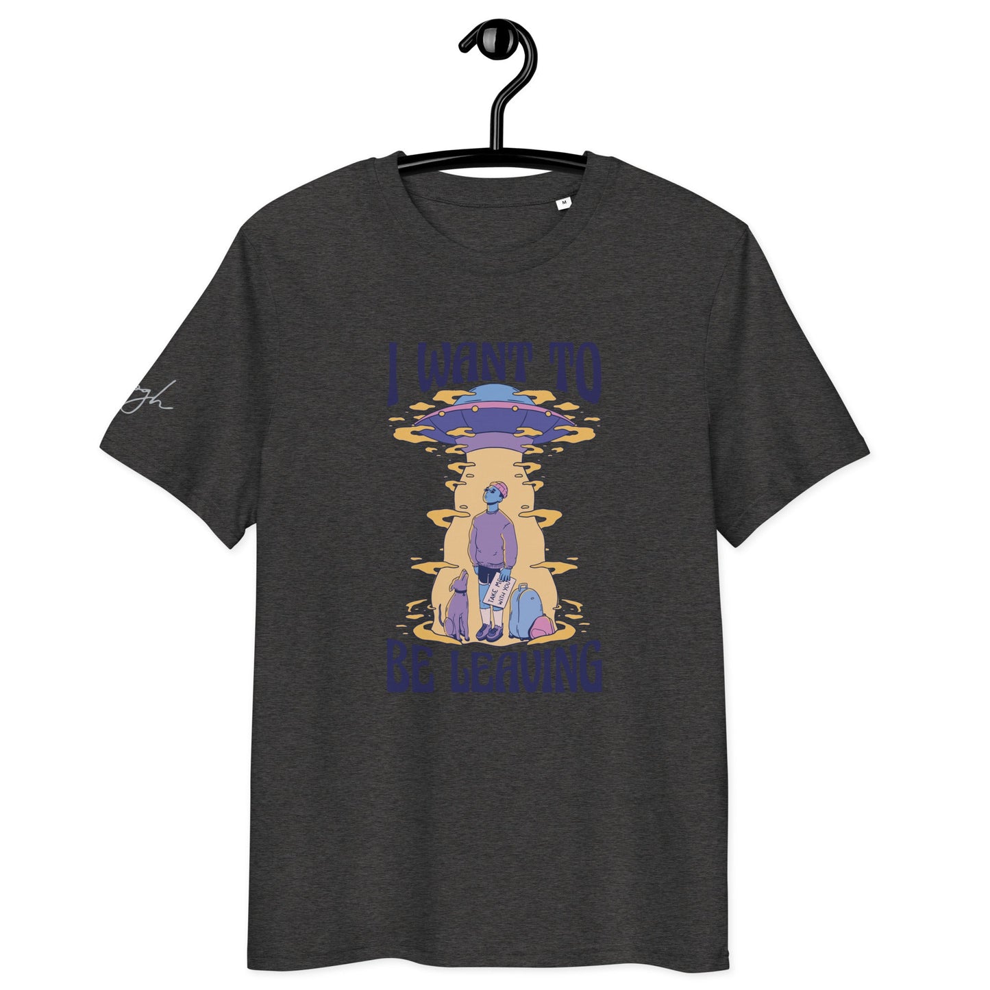 Alien und UFO Bio Baumwoll T-Shirt – E - Girl und E - Boy Style - bullogh#