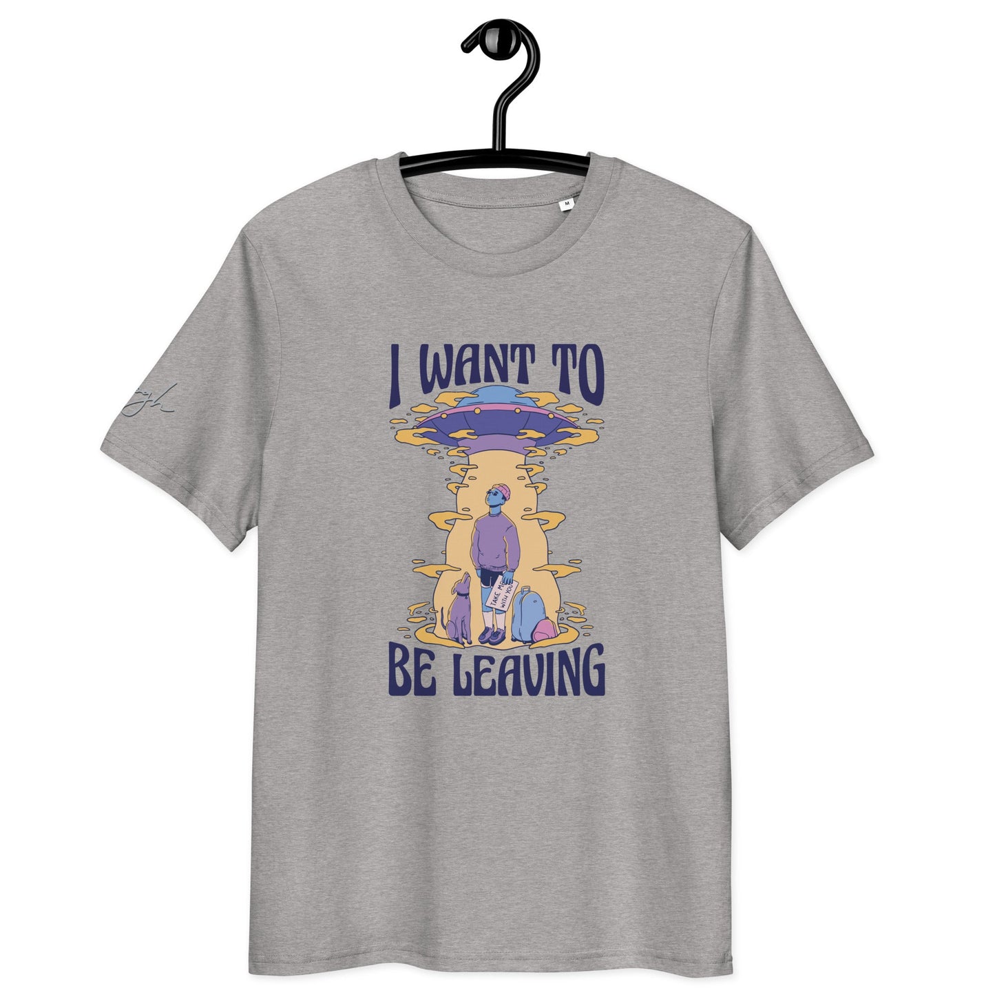 Alien und UFO Bio Baumwoll T-Shirt – E - Girl und E - Boy Style - bullogh#