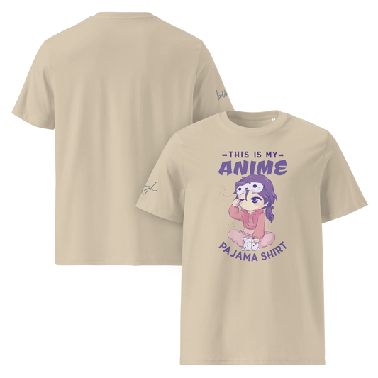Bio-Baumwolle T-Shirt für Anime-Fans – Schlafshirt mit Anime Design