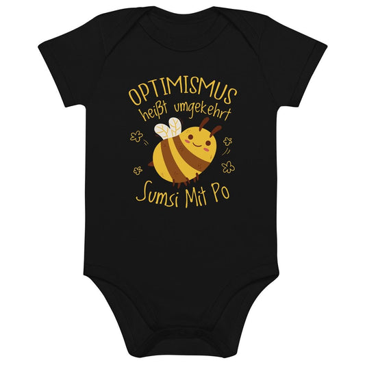 Baby Body Bio Baumwolle – Süßes "Sumsi mit Po" Design - bullogh#