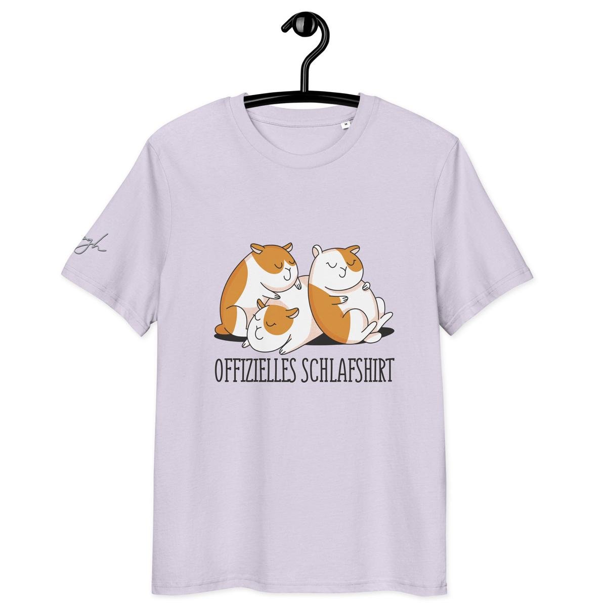 Bequemes Bio Nachthemd mit Hamster Design – Offizielles Schlafshirt für Nachteulen - bullogh#