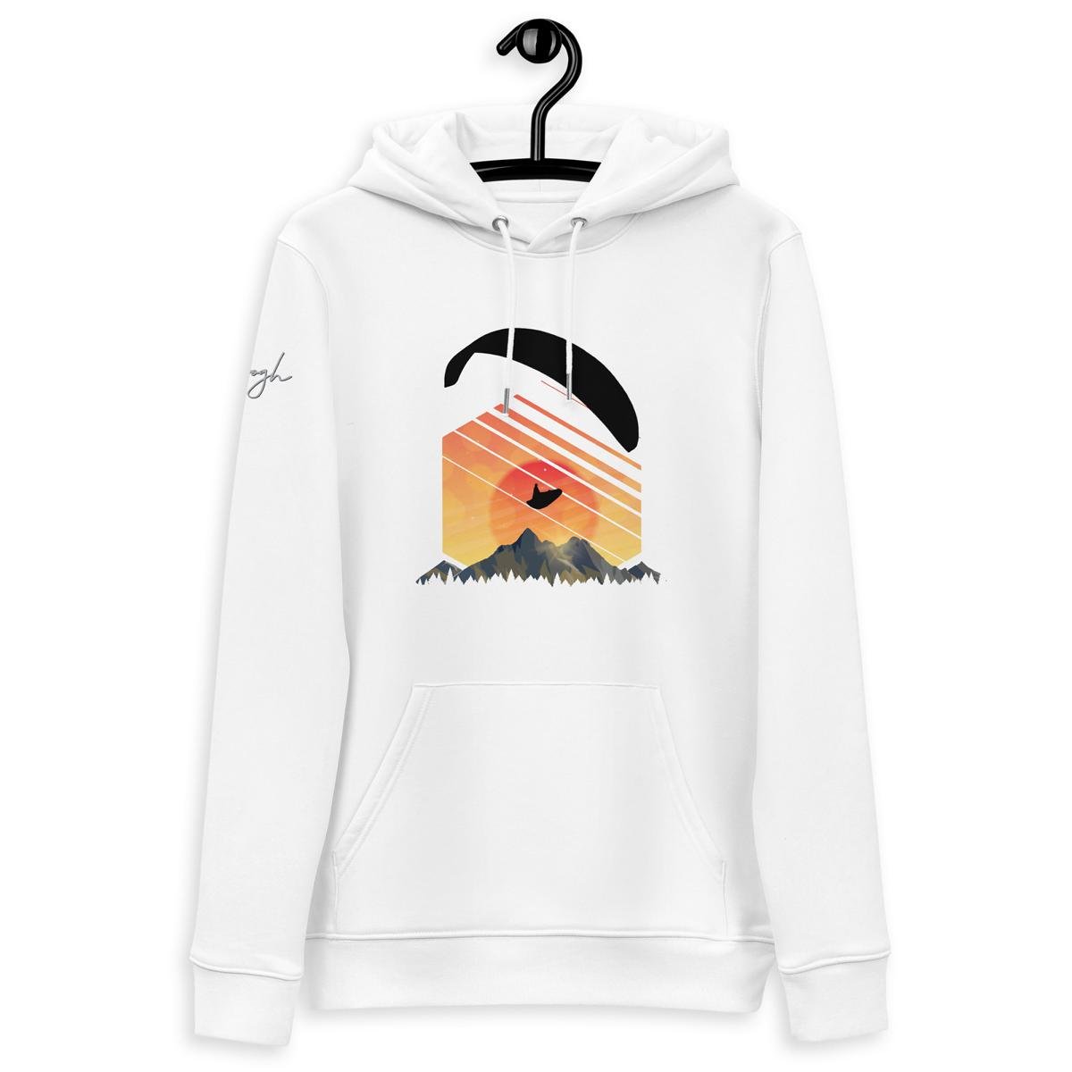 Bio - Baumwoll - Pullover Wild Life Paraglider – Nachhaltiger Pullover für Gleitschirm - Liebhaber - bullogh#