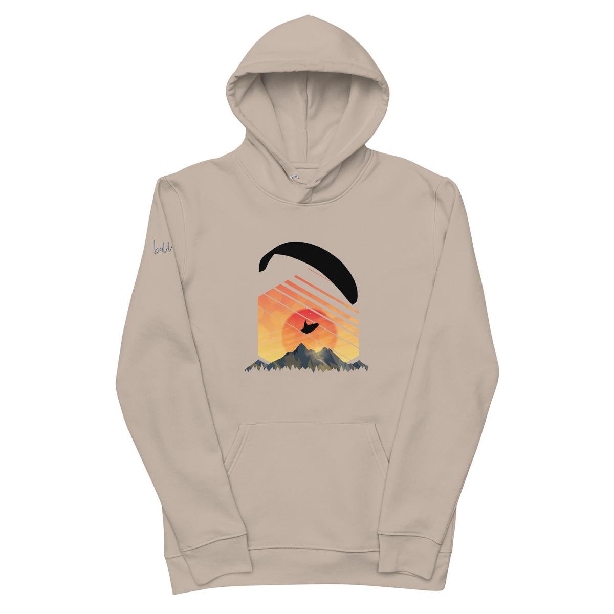 Bio - Baumwoll - Pullover Wild Life Paraglider – Nachhaltiger Pullover für Gleitschirm - Liebhaber - bullogh#