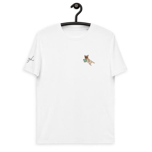 Bio Baumwoll T-Shirt: Französische Bulldogge Comic - Print, Comic V4 - Nachhaltige Mode für Hundeliebhaber - bullogh#