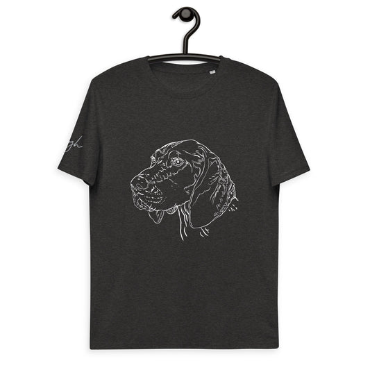 Bio Baumwoll T-Shirt mit Deutsch Kurzhaar Motiv, Nachhaltige Mode für Hunde Fans - bullogh#