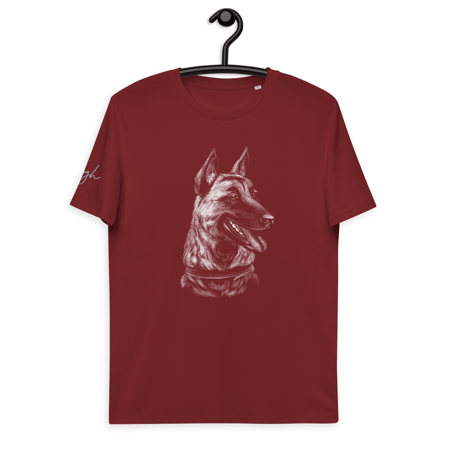 Bio Baumwoll T-Shirt mit Malinois Motiv - Nachhaltige Mode für Hunde Fans - bullogh#