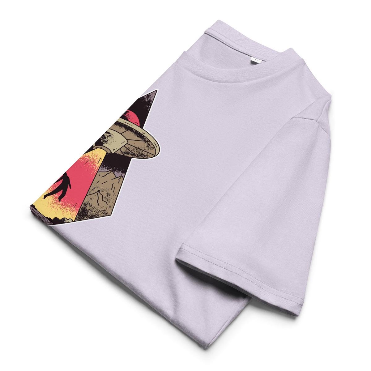 Bio Baumwoll T-Shirt mit Space Design Homesick– Nachhaltige Mode - bullogh#