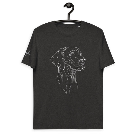 Bio Baumwoll T-Shirt mit Weimaraner Jagdhund Motiv, Nachhaltige Mode - bullogh#