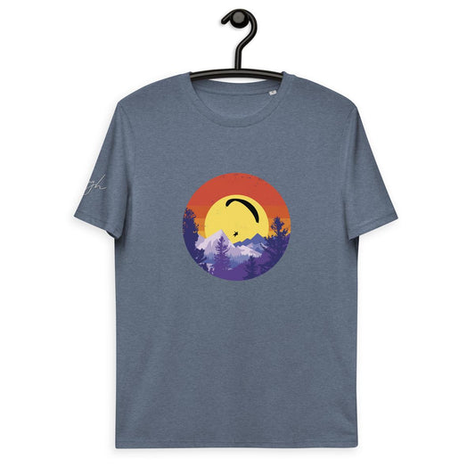 Bio Baumwoll T-Shirt Paragliding Rise - Nachhaltige Mode für Outdoor - Enthusiasten - bullogh#