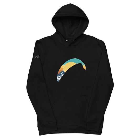 Bio - Hoodie Solo Wing Sunset – Nachhaltige Materialien für umweltbewusste Gleitschirm - Piloten - bullogh#