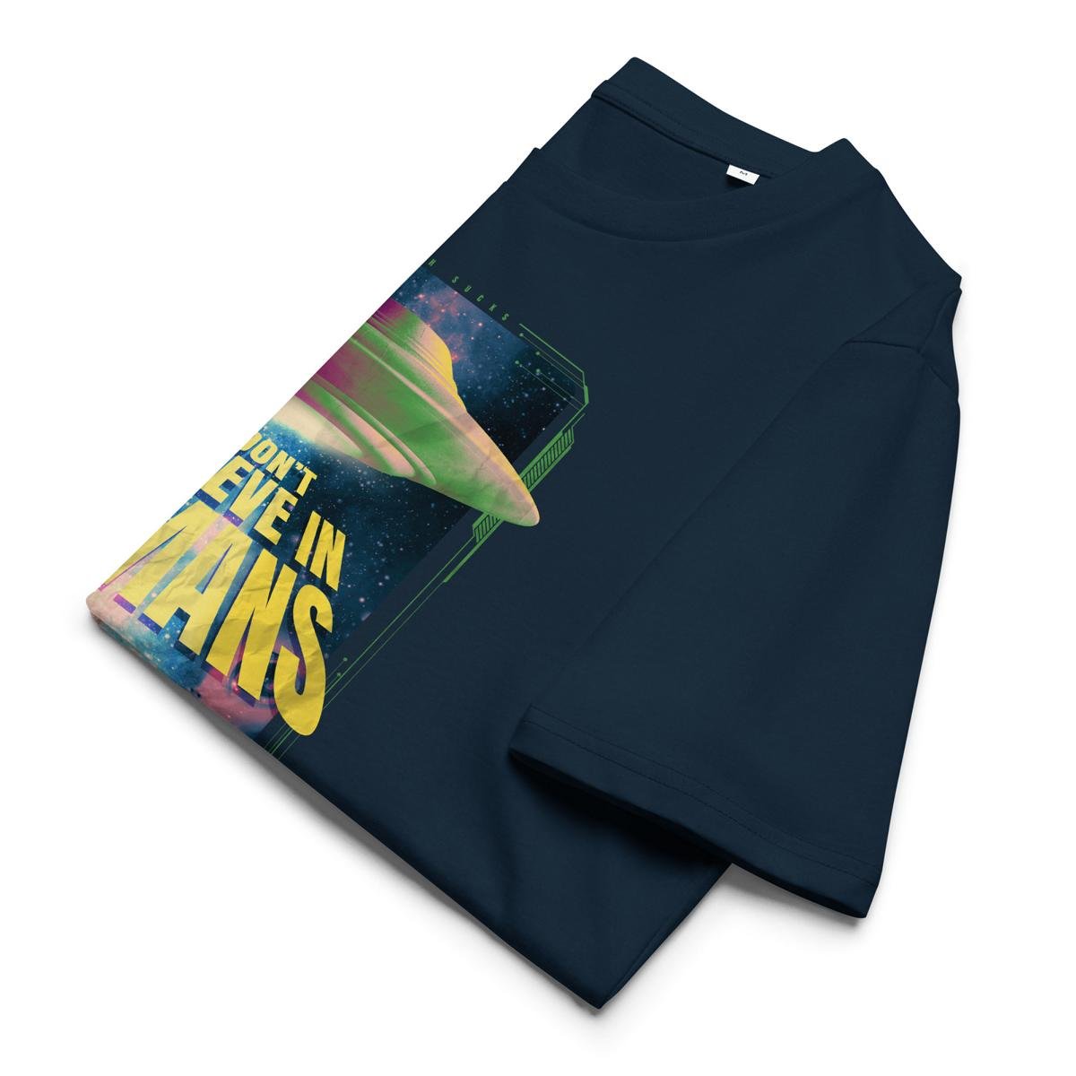 Bio T-Shirt – Alien Artwork believe in Humans - bullogh#