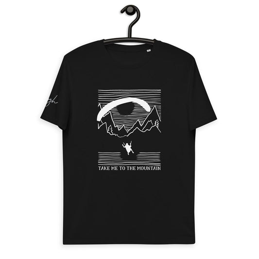 Bio T-Shirt für Paraglider - White Mountain Design - Nachhaltige Mode für Adrenalinjunkies - bullogh#