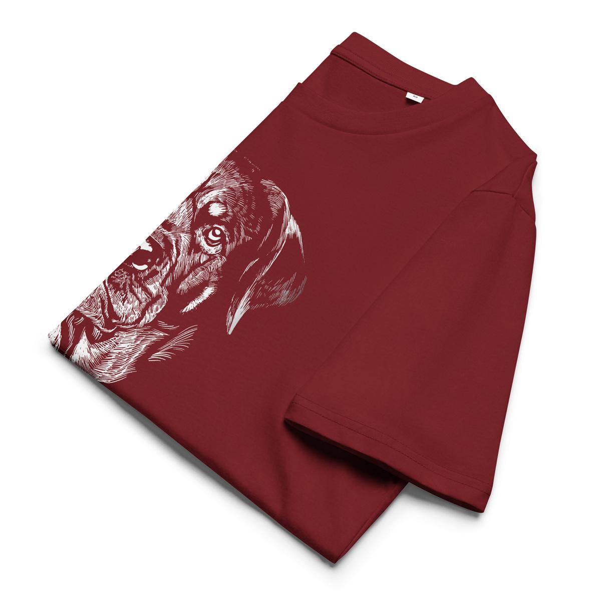Bio Baumwoll T-Shirt mit Rottweiler Motiv, Nachhaltige Mode, Hundefans