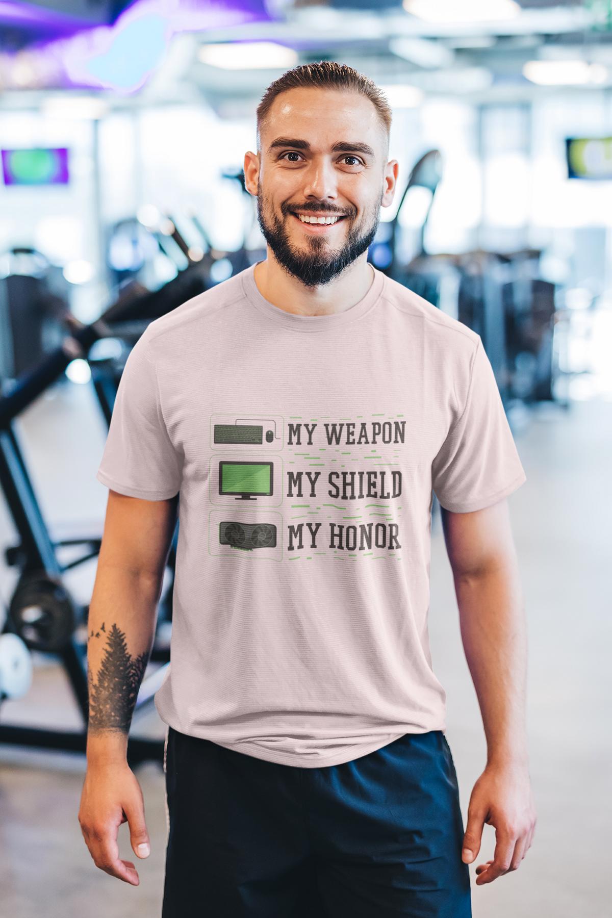 Gaming-Shirt „My Shield“ – Bio, fair und voller Power