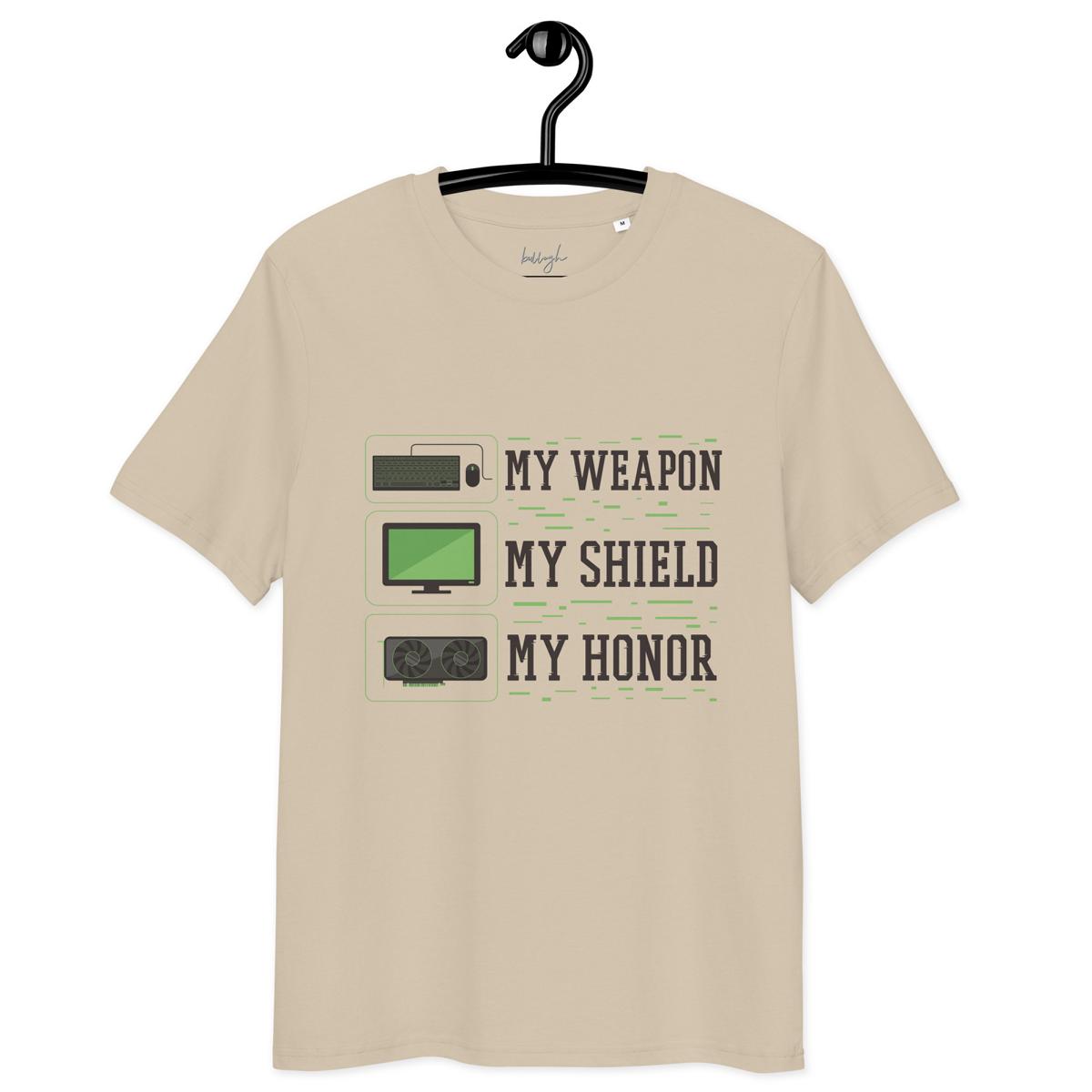 Gaming-Shirt „My Shield“ – Bio, fair und voller Power