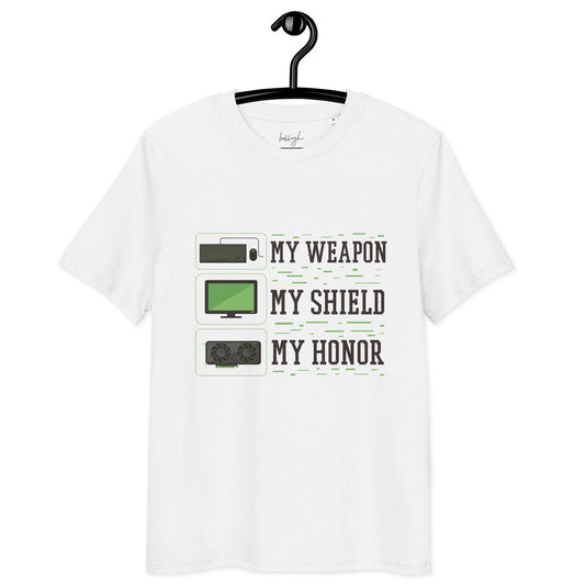Gaming-Shirt „My Shield“ – Bio, fair und voller Power
