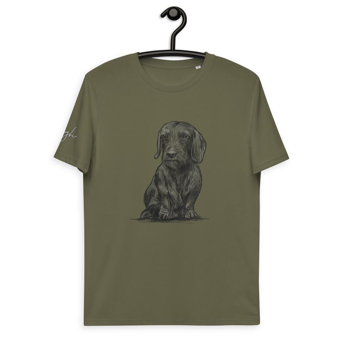 Einzigartiges Dackel T-Shirt aus Bio - Baumwolle – Ideal als Geschenk für Dackel - Liebhaber - bullogh#