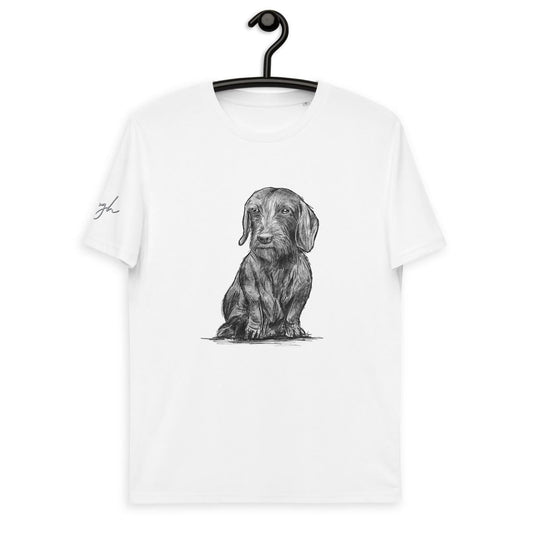 Einzigartiges Dackel T-Shirt aus Bio - Baumwolle – Ideal als Geschenk für Dackel - Liebhaber - bullogh#