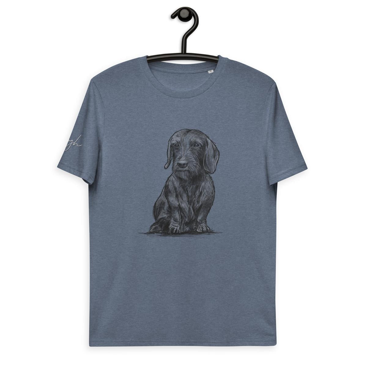 Einzigartiges Dackel T-Shirt aus Bio - Baumwolle – Ideal als Geschenk für Dackel - Liebhaber - bullogh#