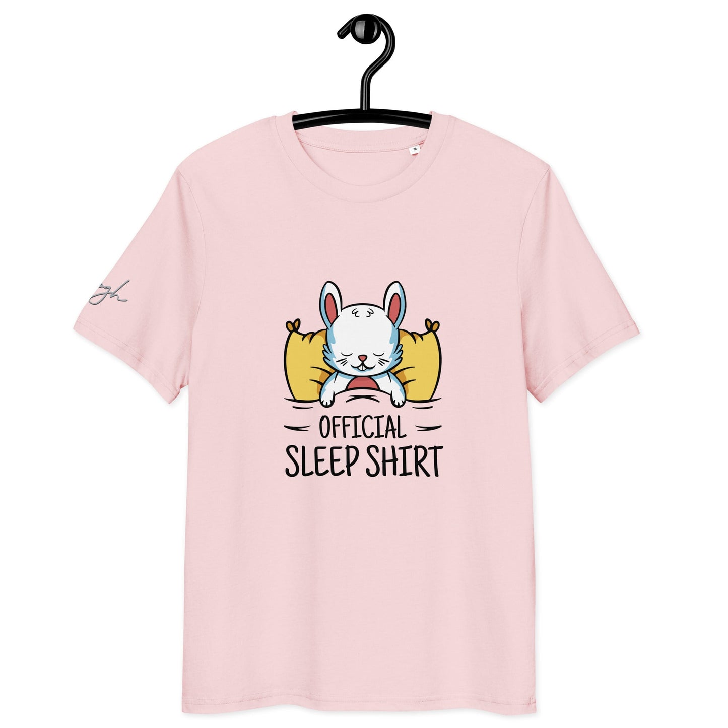 Gemütliches Bio - Baumwolle Schlafshirt mit Hasen Design – Offizielles T-Shirt für Entspannte Nächte - bullogh#