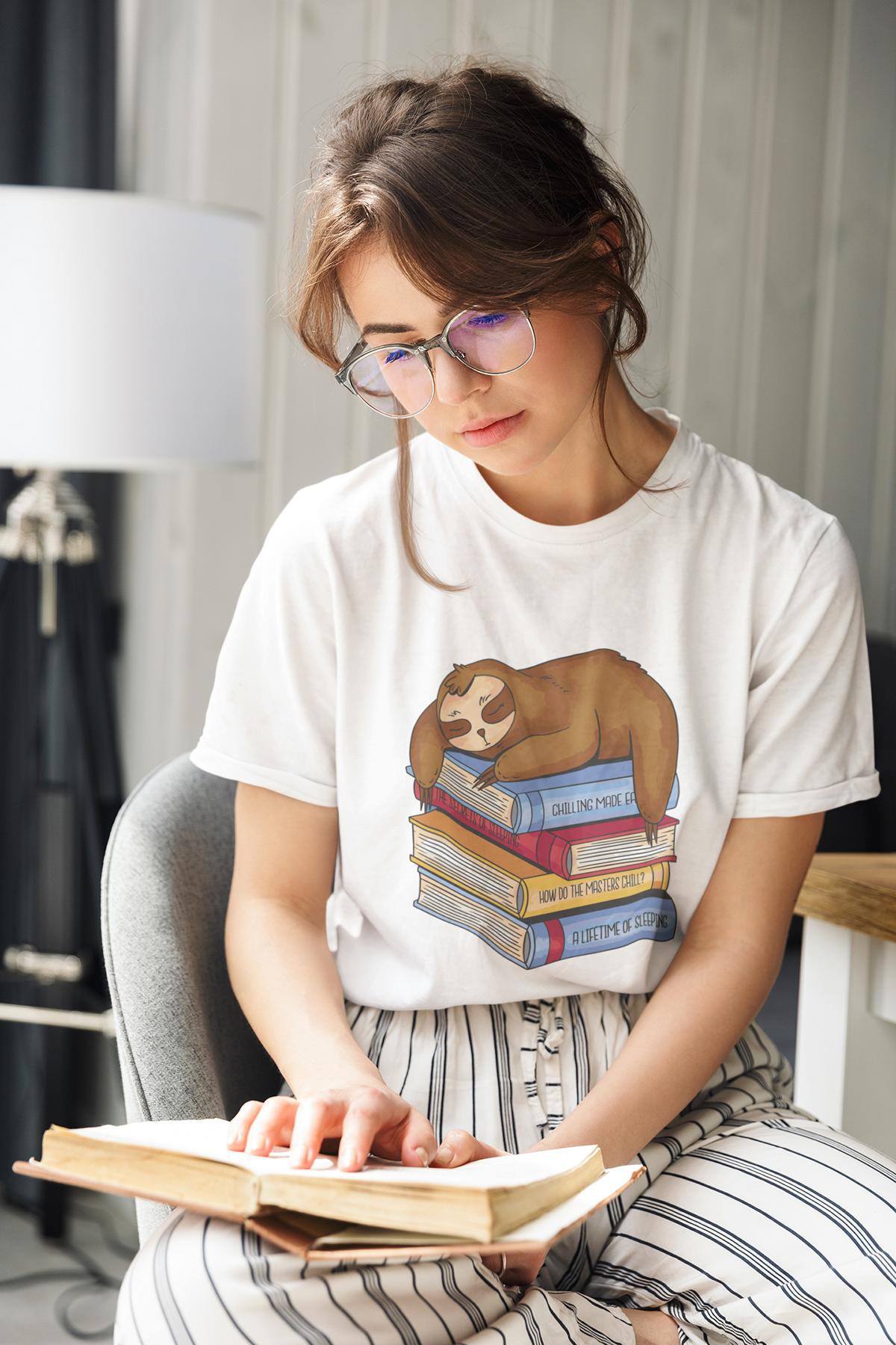 Gemütliches Faultier T-Shirt aus Bio - Baumwolle – Schlafshirt für Entspannte Nächte - bullogh#