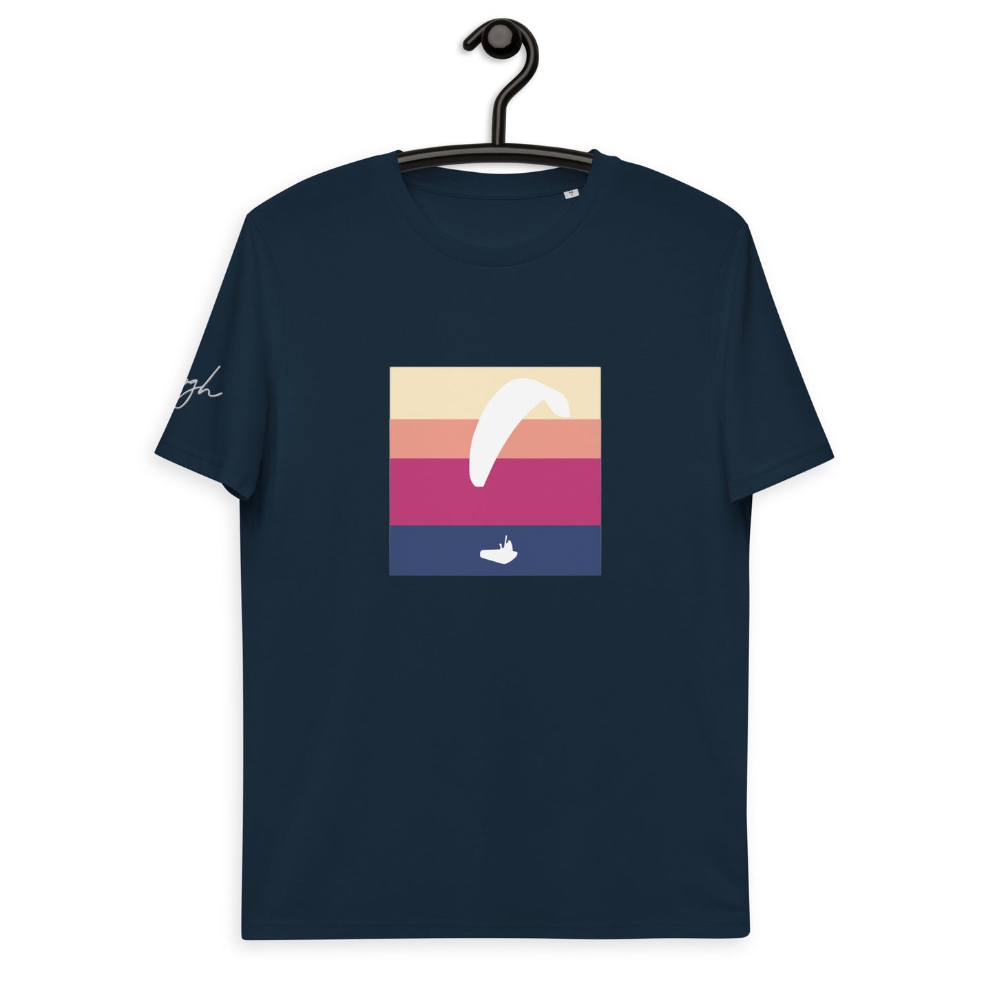 Gleitschirm T Shirt White Glider, Erobere den Himmel: Unser Gleitschirm T-Shirt mit dem White Glider Design! - bullogh#