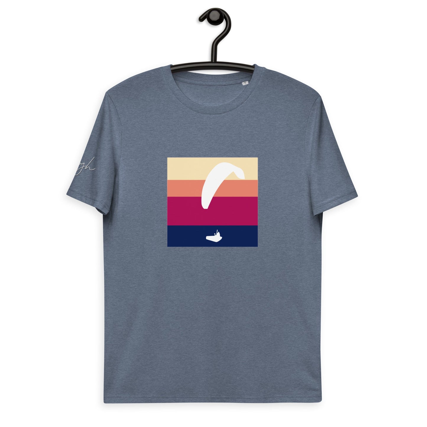 Gleitschirm T Shirt White Glider, Erobere den Himmel: Unser Gleitschirm T-Shirt mit dem White Glider Design! - bullogh#