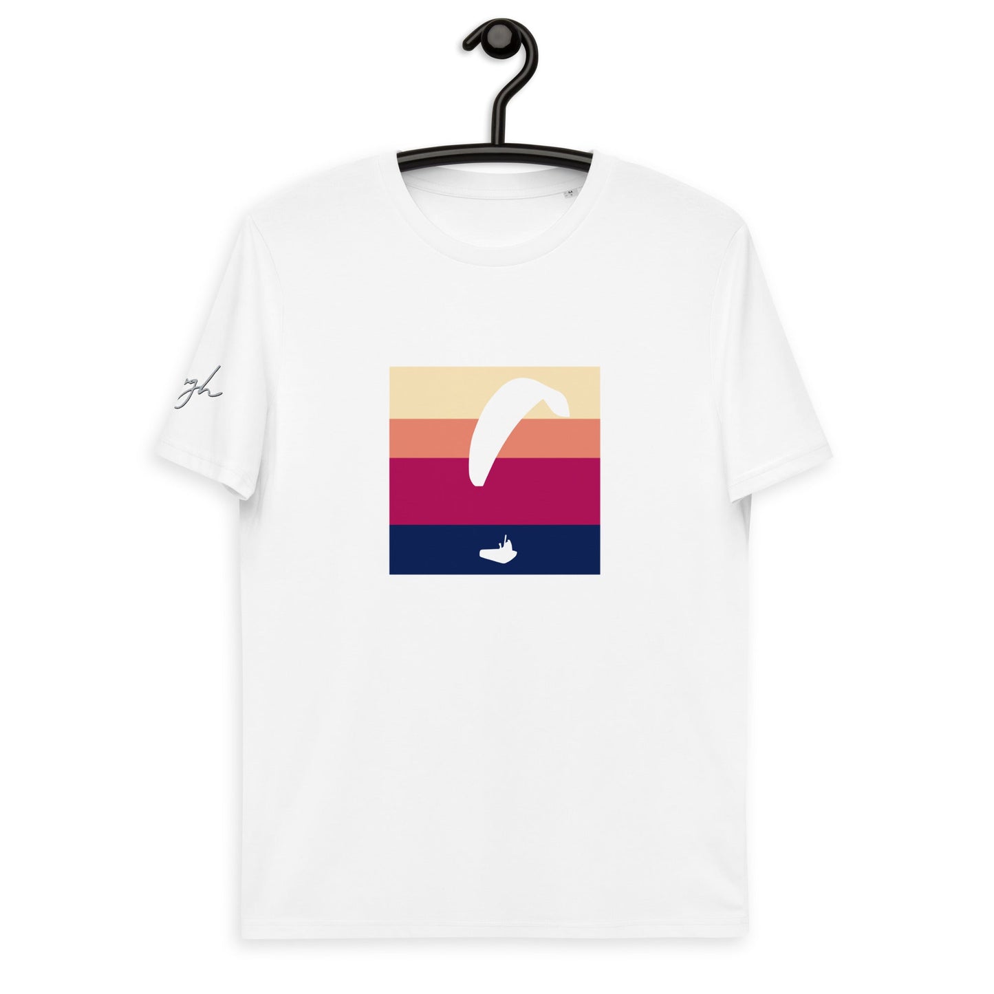Gleitschirm T Shirt White Glider, Erobere den Himmel: Unser Gleitschirm T-Shirt mit dem White Glider Design! - bullogh#