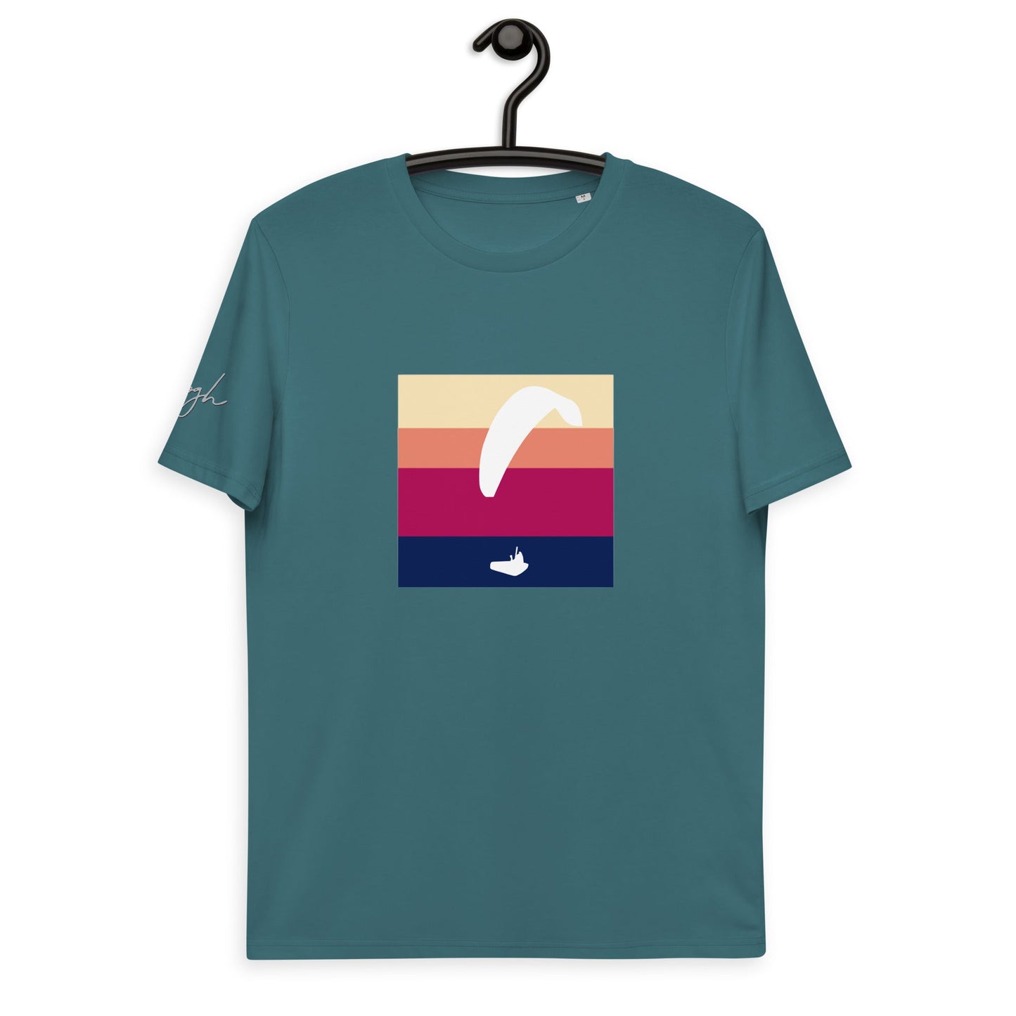 Gleitschirm T Shirt White Glider, Erobere den Himmel: Unser Gleitschirm T-Shirt mit dem White Glider Design! - bullogh#