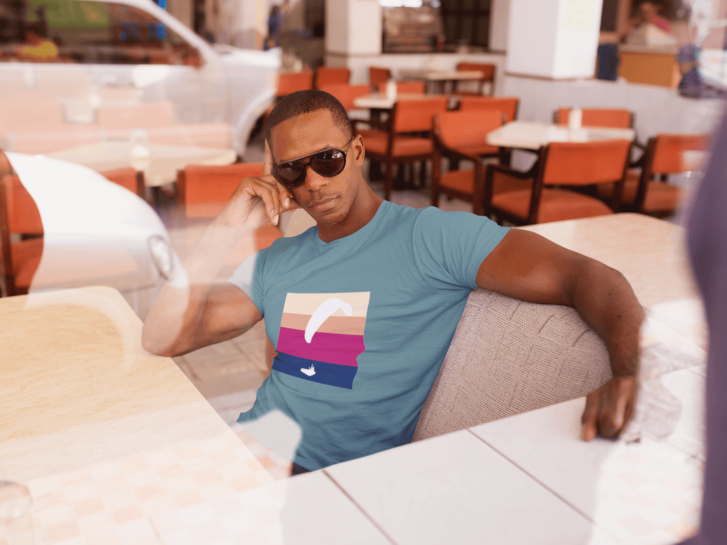 Gleitschirm T Shirt White Glider, Erobere den Himmel: Unser Gleitschirm T-Shirt mit dem White Glider Design! - bullogh#
