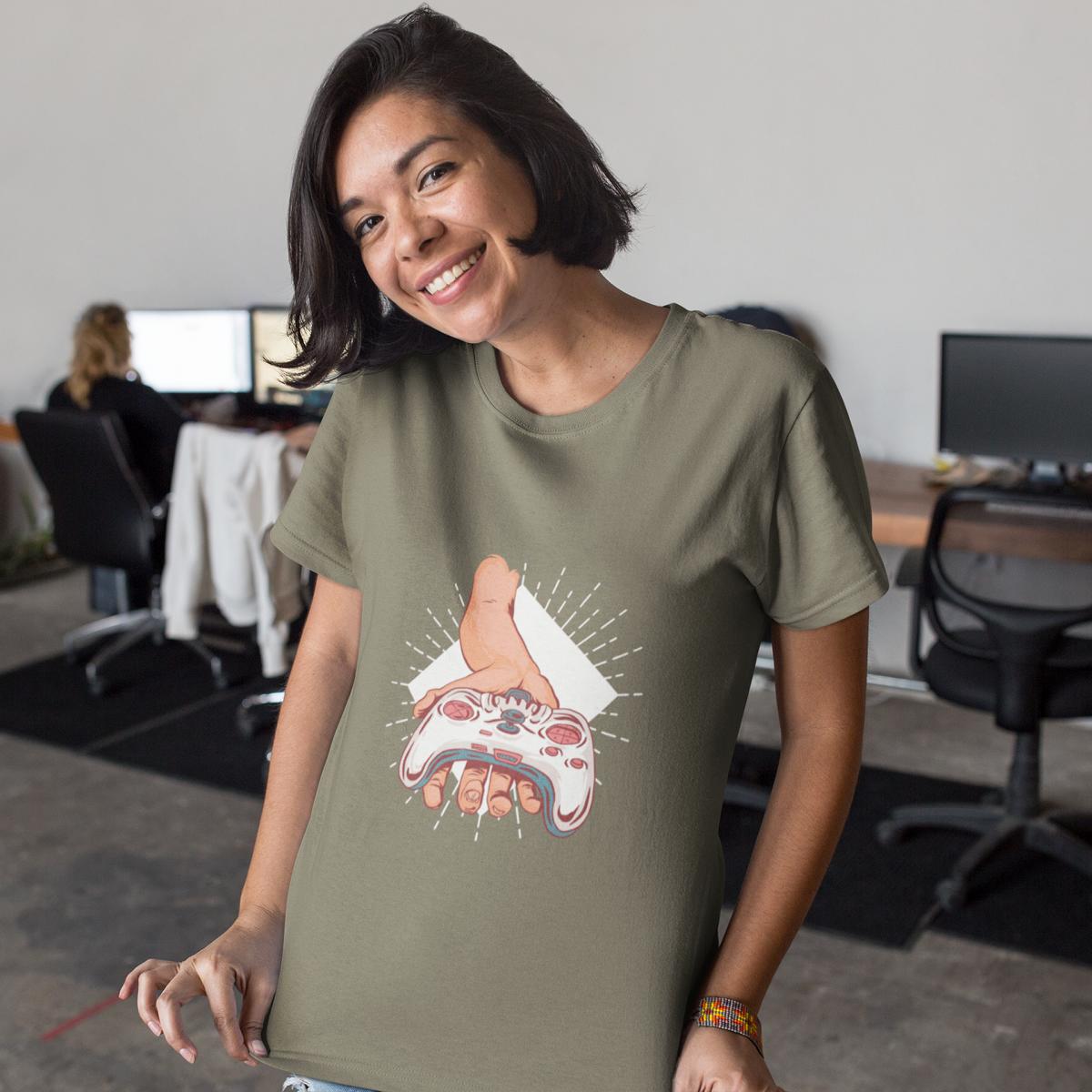 Take the Game – Bio-T-Shirt mit Controller-Motiv