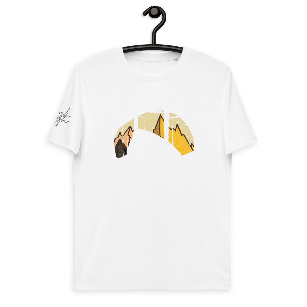 Lustiges Bio T-Shirt für Gleitschirmflieger - Solo Wing Yellow Mountain Design - bullogh#