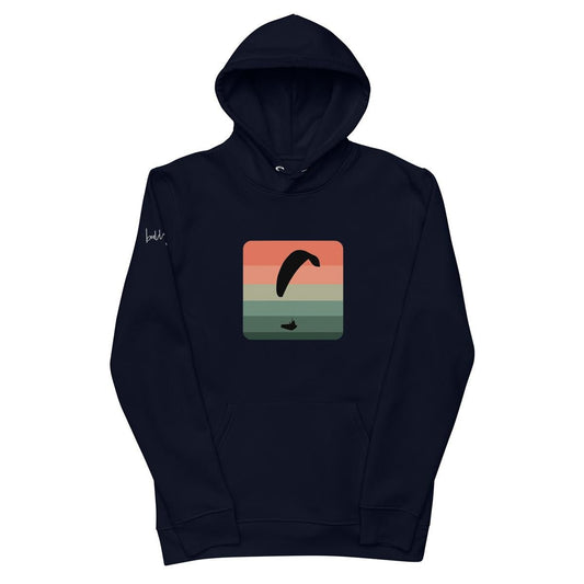 Nachhaltiger Bio - Baumwoll - Hoodie Paragliding Cube 2 – Umweltbewusste Mode für Abenteurer - bullogh#