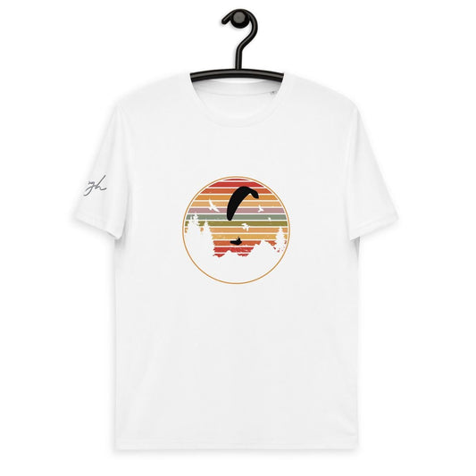 Nachhaltiges Bio - Baumwoll T-Shirt - Paragliding Forest Design | Perfekt für Gleitschirmflieger und Paragliding - Fans - bullogh#