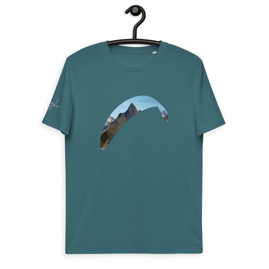 Paragliding Shirt aus Bio Baumwolle - Paragliding Mountain - Bequem und Umweltfreundlich - Paragliding Mountain - bullogh#