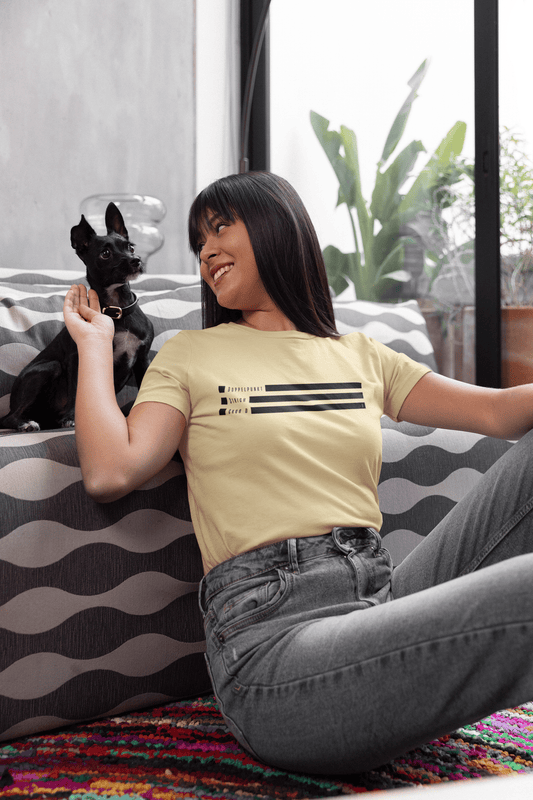 Smiley T-Shirt aus Bio Baumwolle - Text Emote Groß D Design | Nachhaltige Mode - bullogh#