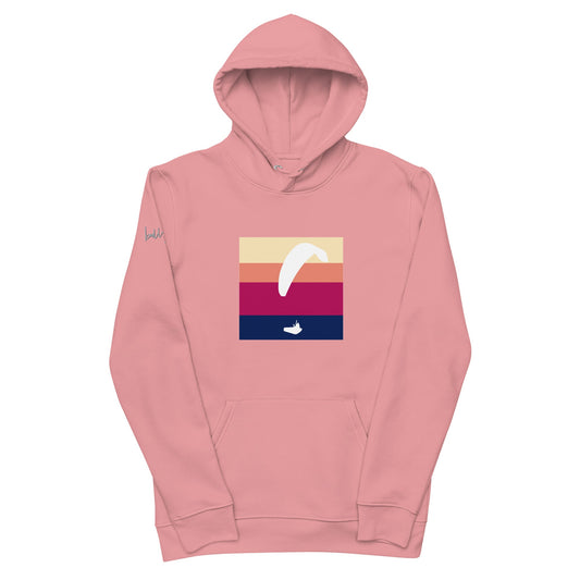 Stylischer White Paraglider Pullover – Bio - Baumwolle für Gleitschirm - Fans und Outdoor - Liebhaber - bullogh#