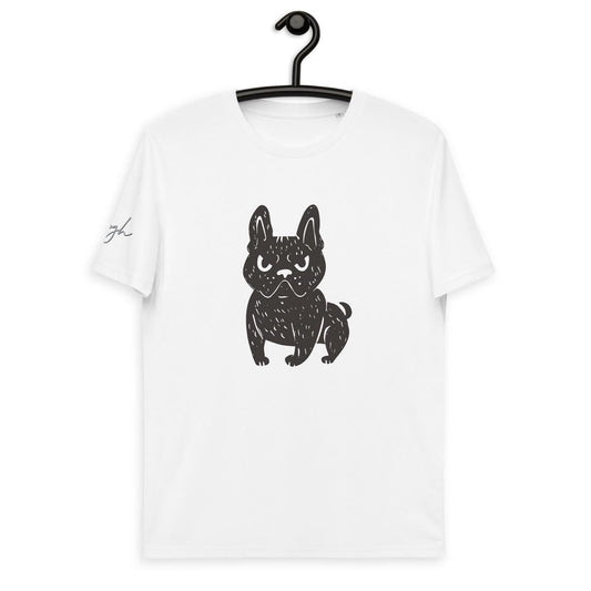 Stylisches Französische Bulldoggen T-Shirt aus Bio - Baumwolle – Perfekt für Hundeliebhaber - bullogh#