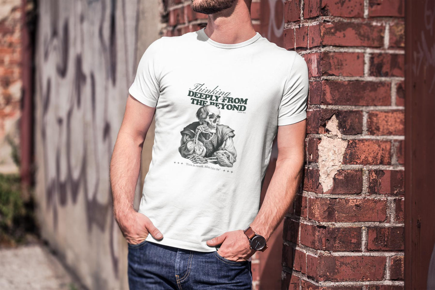 💀 Skeleton Bio T-Shirt – Cool & Nachhaltig